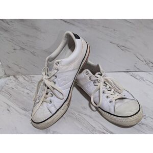 Converse Men's 10.5 White Leather Low Top Retro Style Sneaker